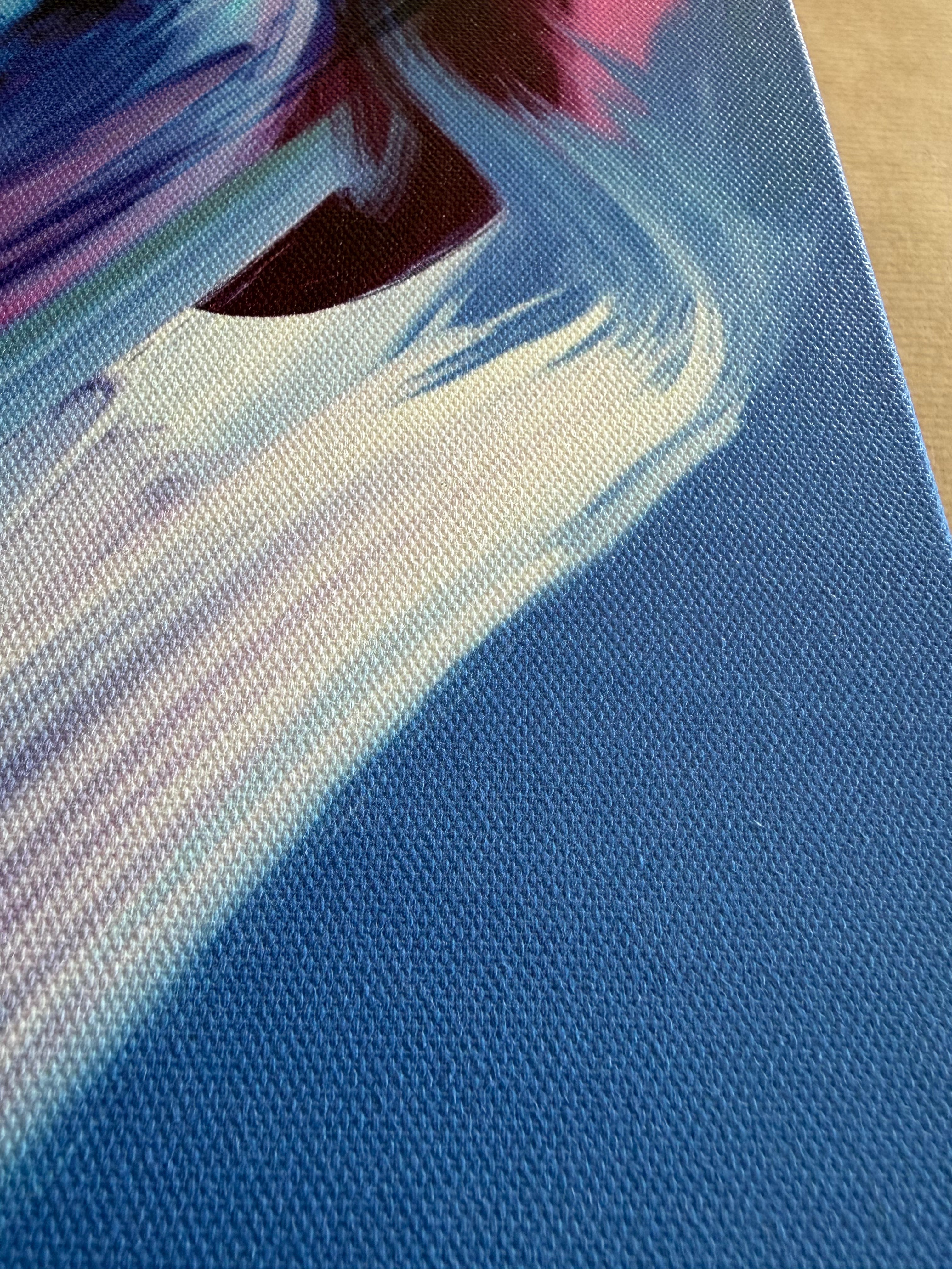 Fine Art Print auf Atelier-Leinwand: "Above the blue"