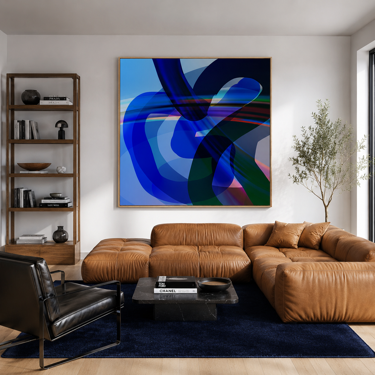 Fine Art Print auf Atelier-Leinwand: "Into the blue"