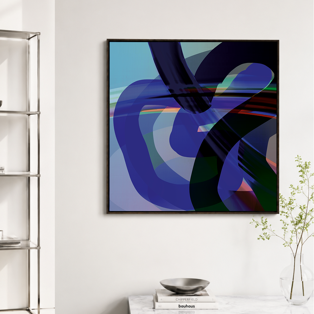 Fine Art Print auf Atelier-Leinwand: "Into the blue"
