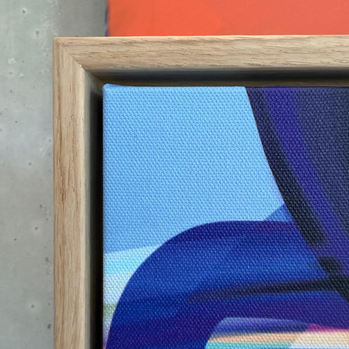 Mini Fine Art Print auf Atelier-Leinwand: "3er Set, Wild Garden und WG Live, Into the blue"