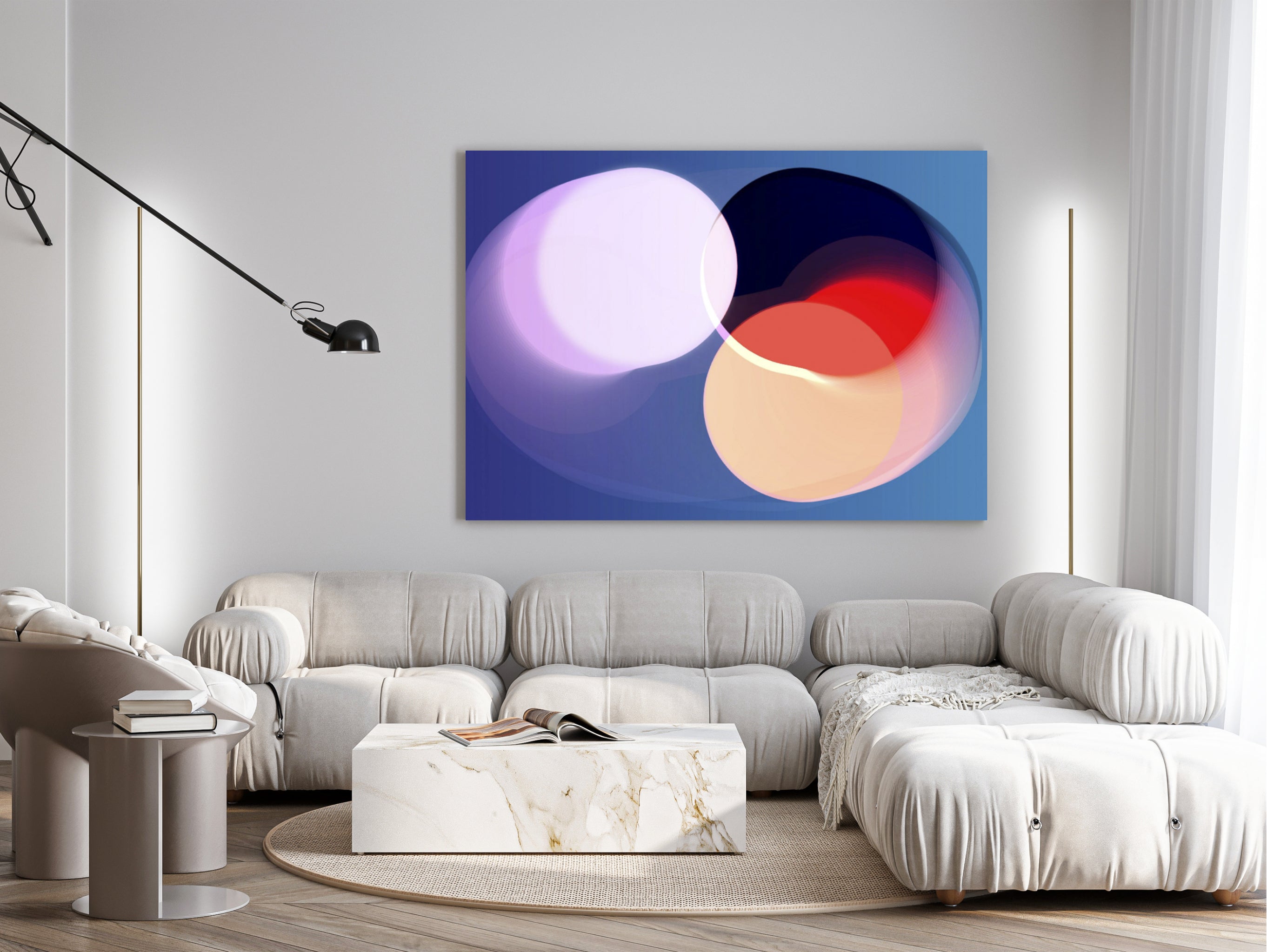 Premium-Leinwand: Serie Circles No. 1.07