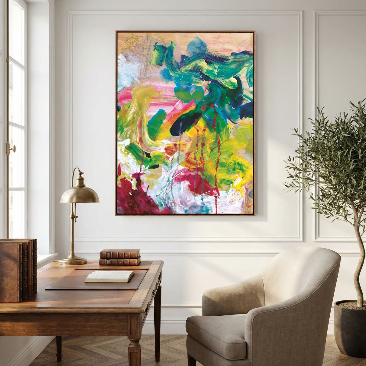 Fine Art Print auf Atelier-Leinwand: "Wild Garden Summer"