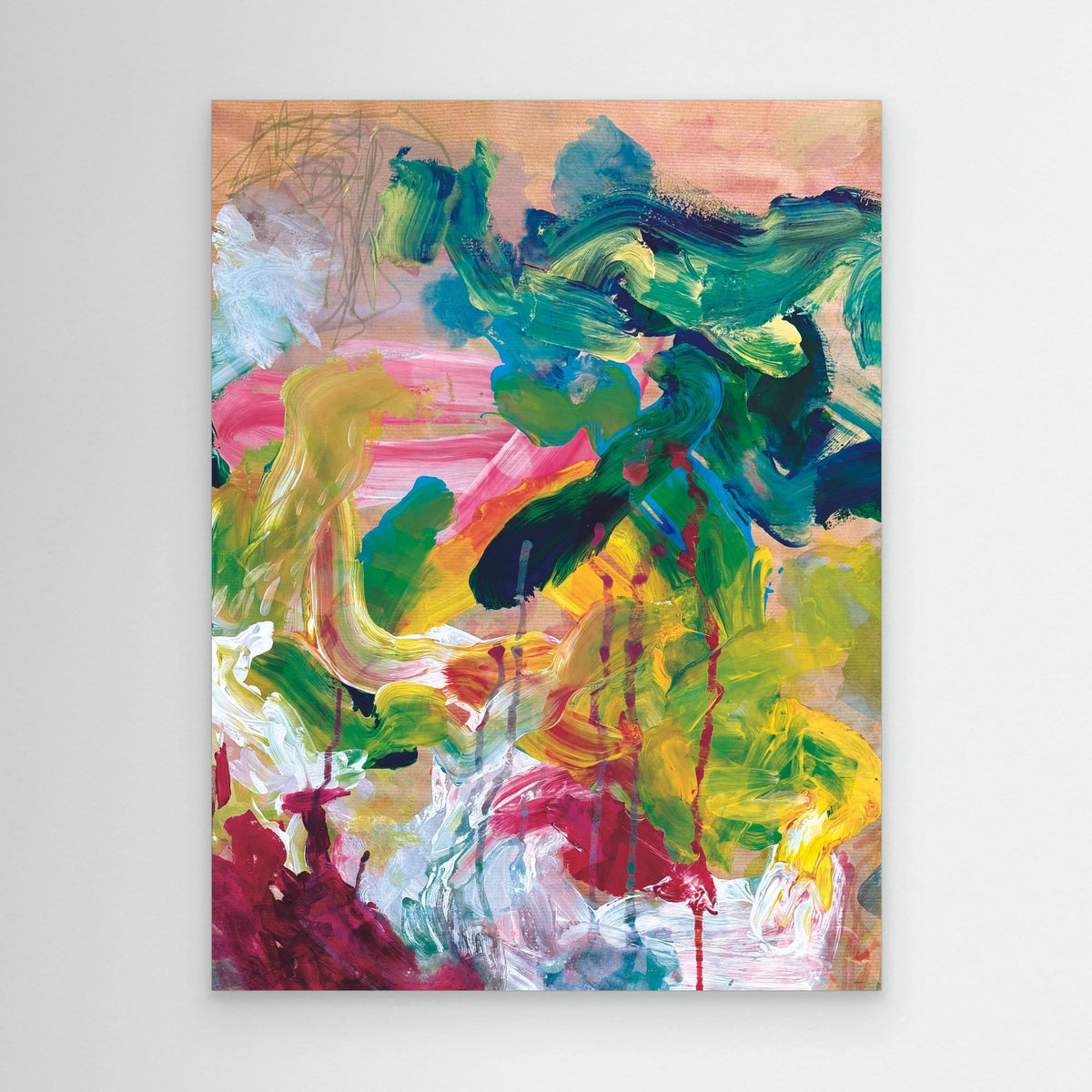 Fine Art Print auf Atelier-Leinwand: "Wild Garden Summer"