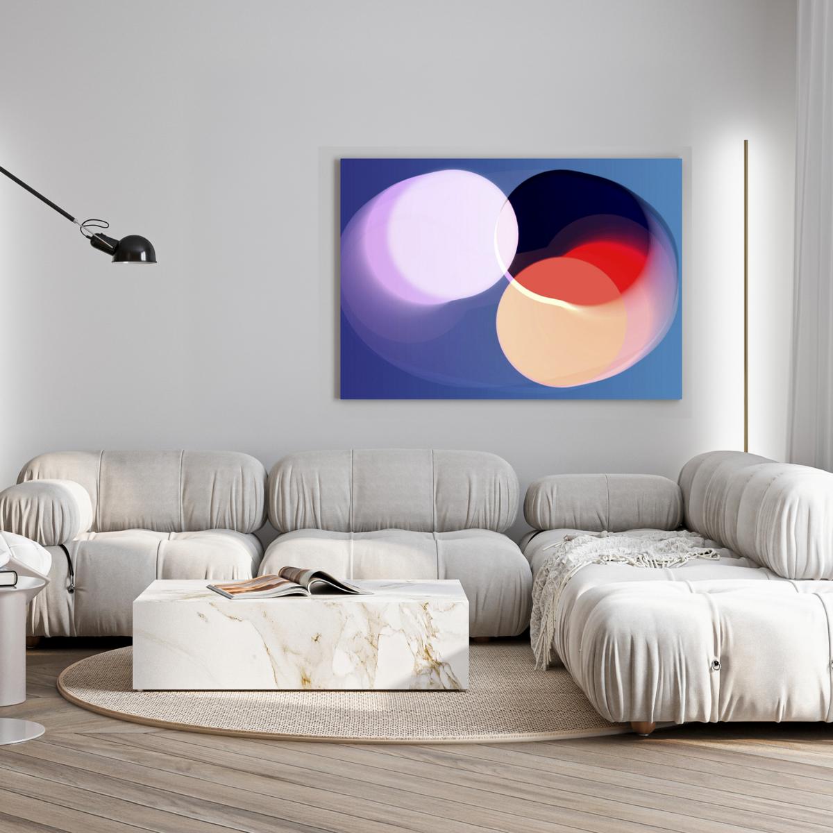 Serie Circles No. 1.07: Korallenriff in blauem Meer