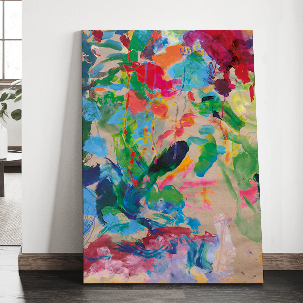 Original: "Wild Garden - Natur" 100x140 cm auf Leinwand
