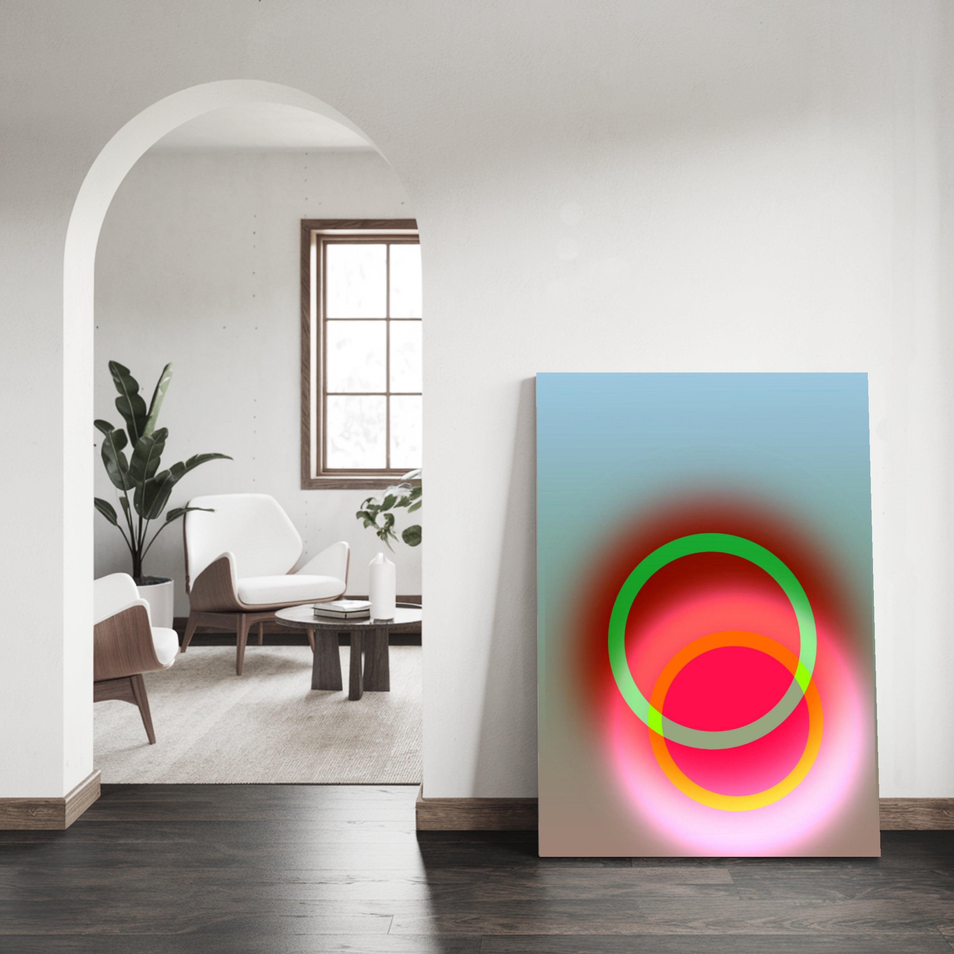 Abstraktes Wandbild 'Life' – Fine Art Print | Serie Circles 1.03 L