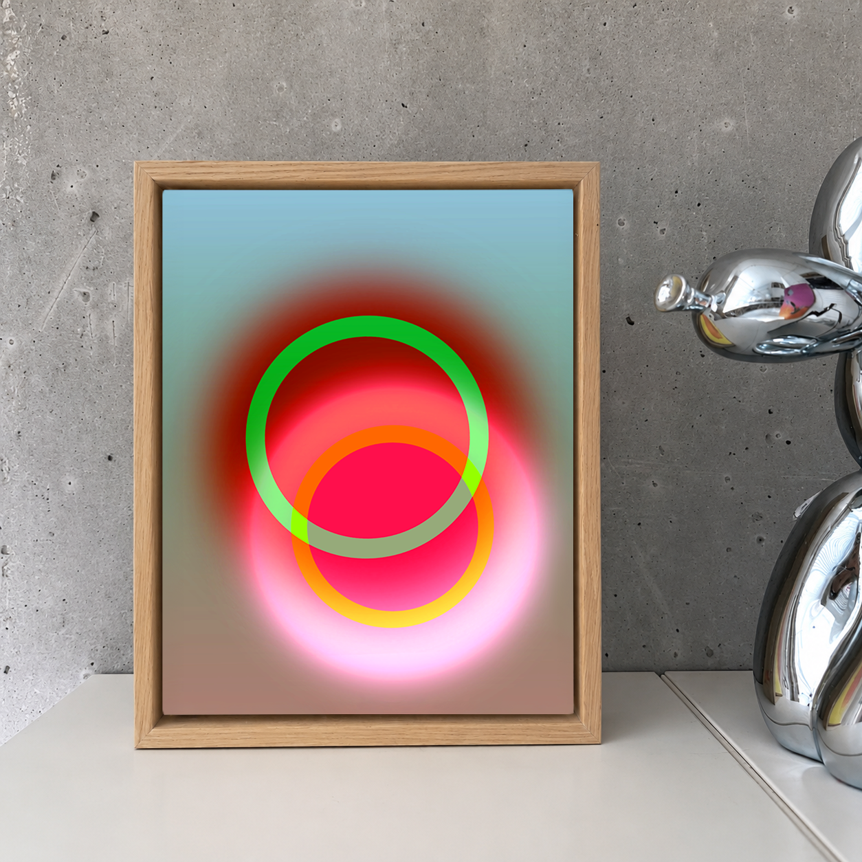 Mini Fine Art Print auf Atelier-Leinwand: "Vivid Core"