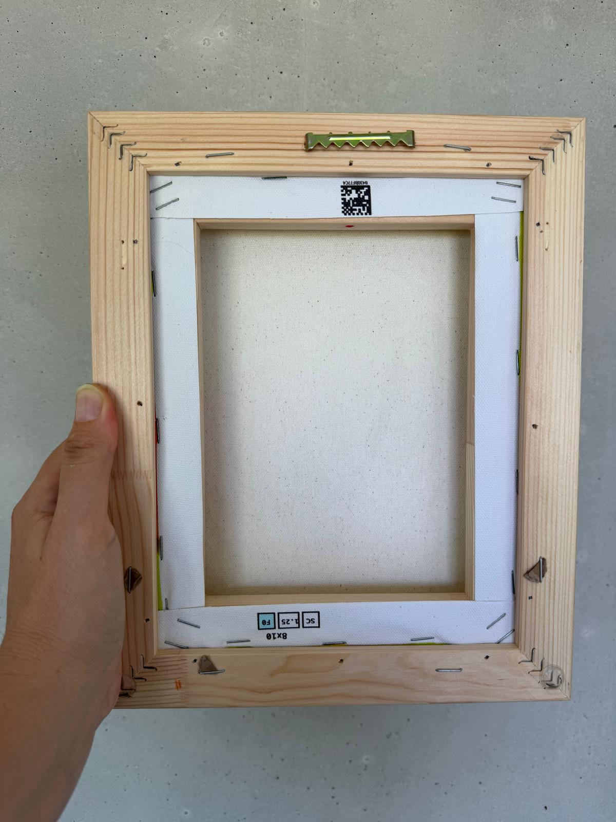 Mini Fine Art Print auf Atelier-Leinwand: "Vivid Core"