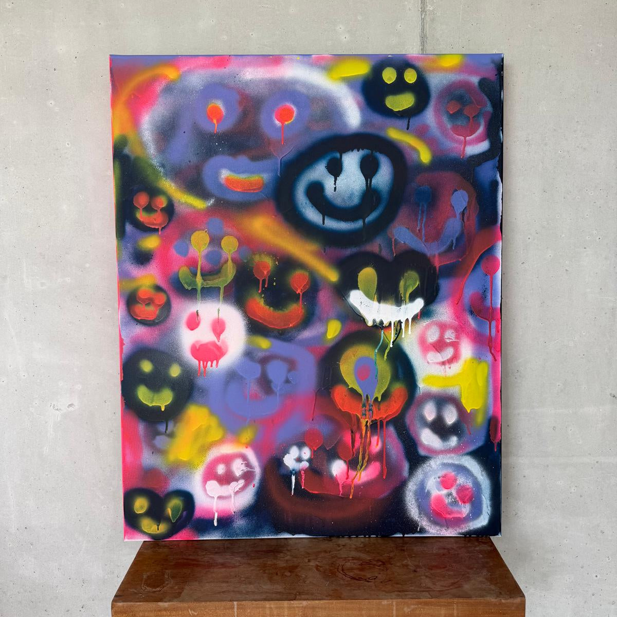 Original: "Smile Soleil" 70x100 cm auf Leinwand