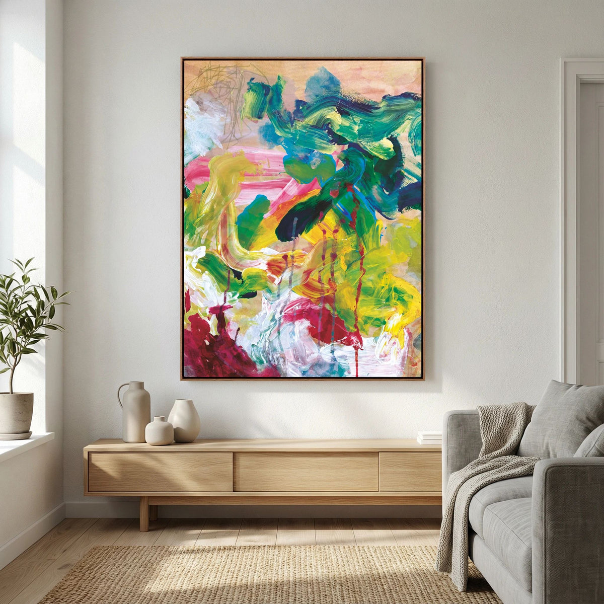 Fine Art Print auf Atelier-Leinwand: "Wild Garden Summer"