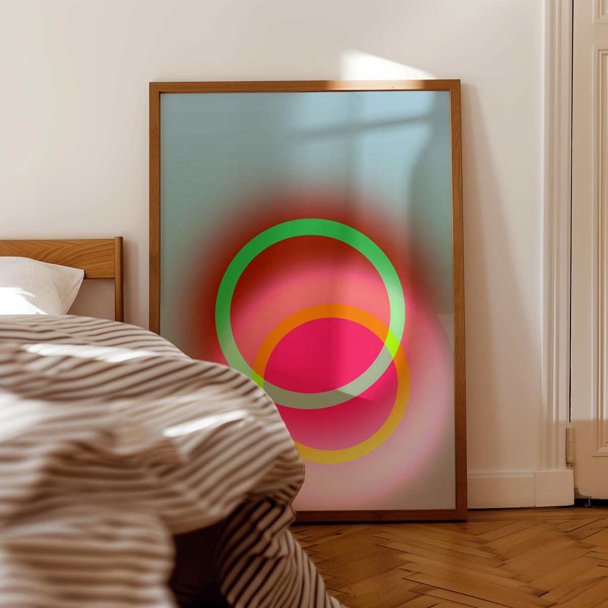 Abstraktes Wandbild 'Life' – Fine Art Print | Serie Circles 1.03 L